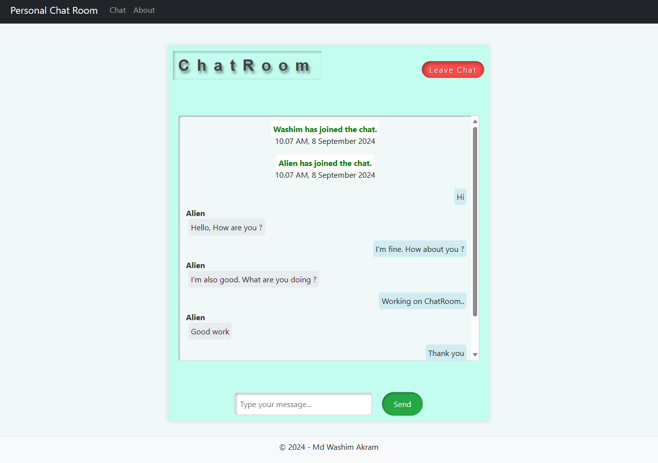 Click to view the image ChatRoom